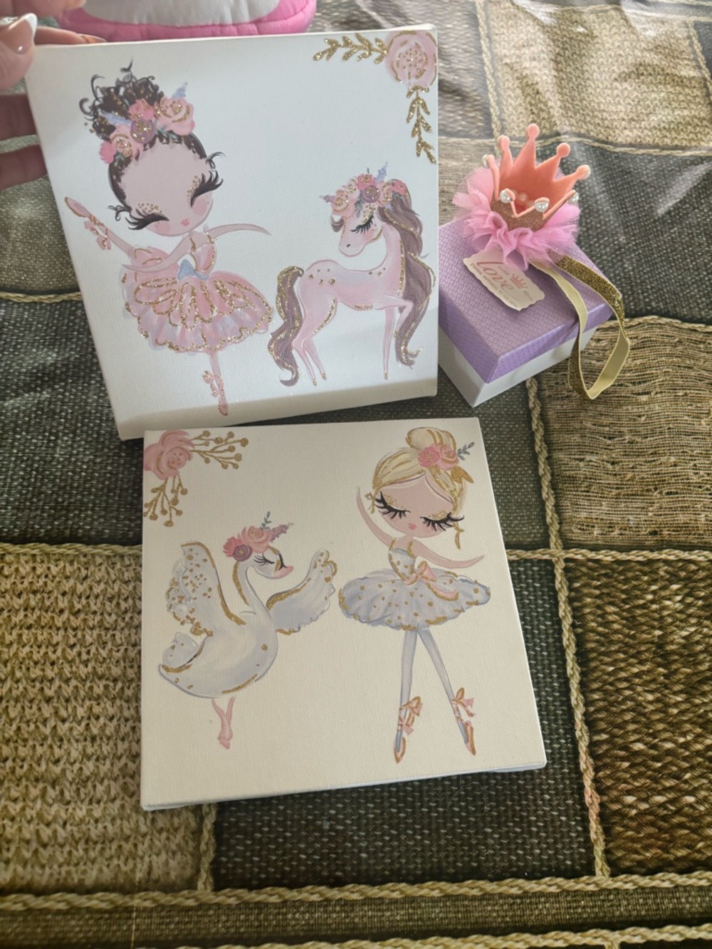 Pink & Gold Ballerina Canvas Wall Art Set - Picture 3 of 6